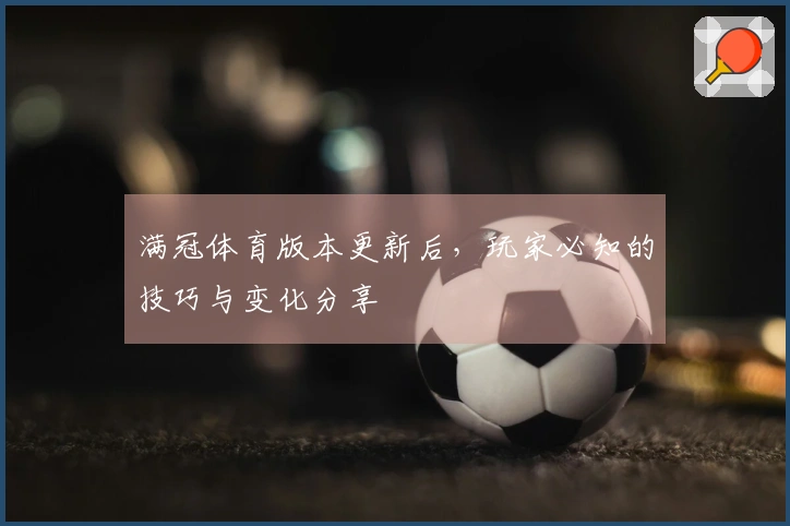 满冠体育版本更新后，玩家必知的技巧与变化分享